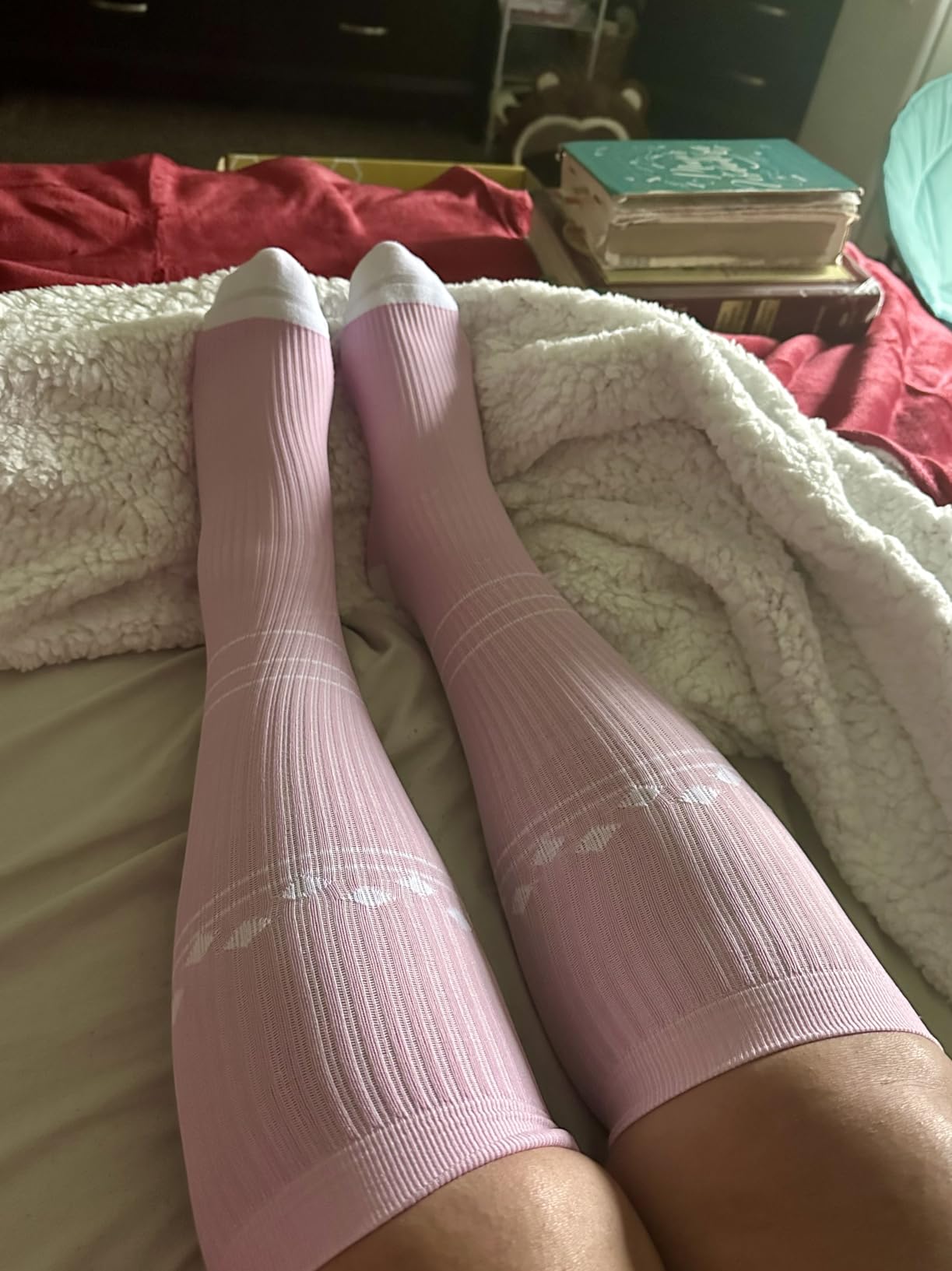FITRELL 3 Pairs Compression Socks for Women and Men 20-30mmHg-Circulation Support Socks customer photo 1