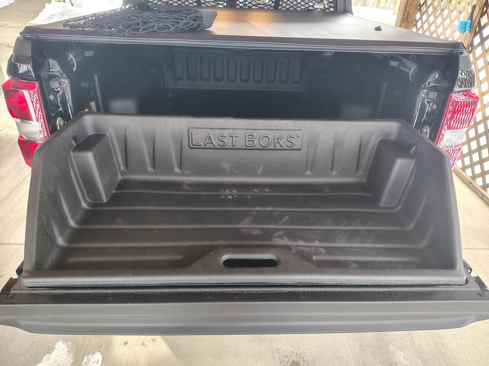 Last Boks Mid Size Truck Bed, Cargo Box Organizer, Slides Out onto Your Tailgate for Easy Access to Load or Unload Your Cargo, Truck Accessories Stores and Protects Your Cargo and Your Truck customer photo 1