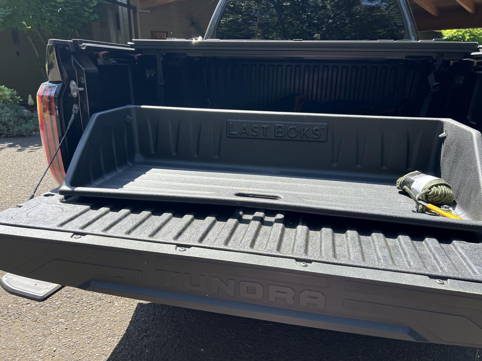 Last Boks Mid Size Truck Bed, Cargo Box Organizer, Slides Out onto Your Tailgate for Easy Access to Load or Unload Your Cargo, Truck Accessories Stores and Protects Your Cargo and Your Truck customer photo 2