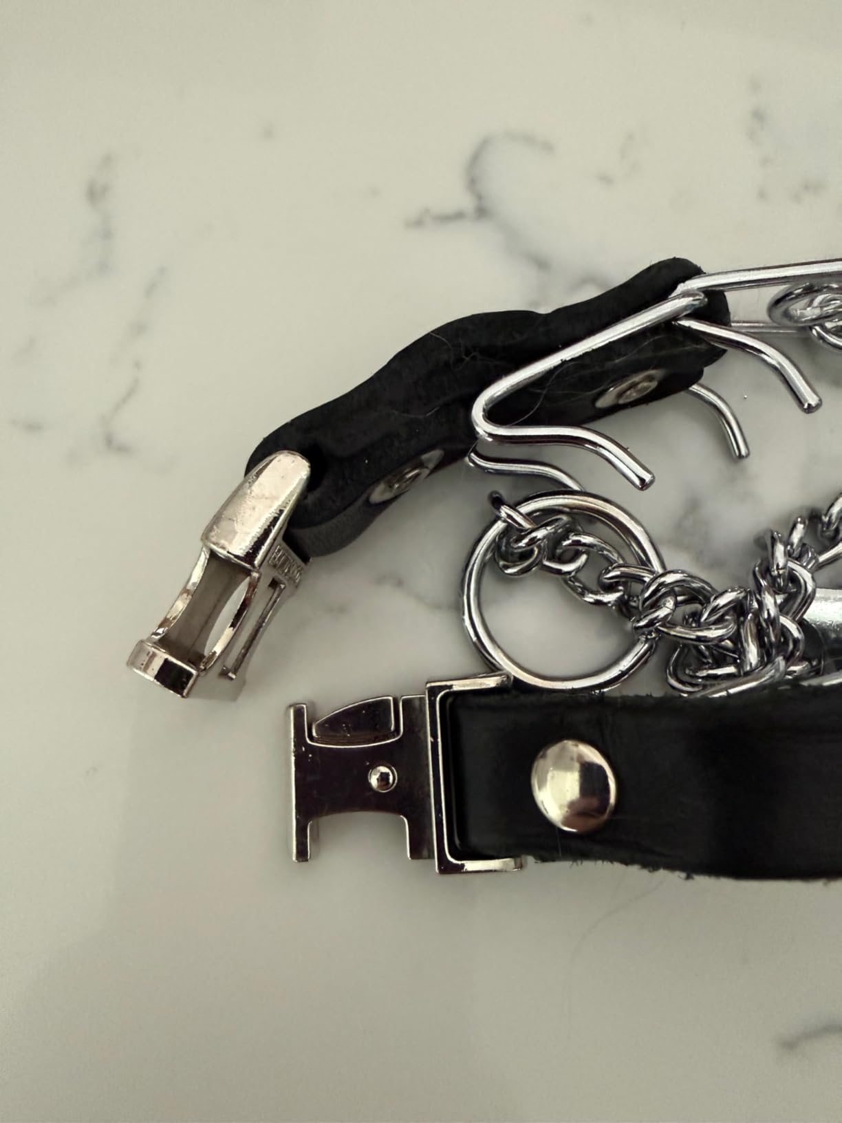 Herm Sprenger Prong Collar for Dog Training with Easy Quick Release Buckle - German Made Dog Collar with Chrome Plated Steel 3.0mm Prongs for Large - Extra Large Dogs (20-25