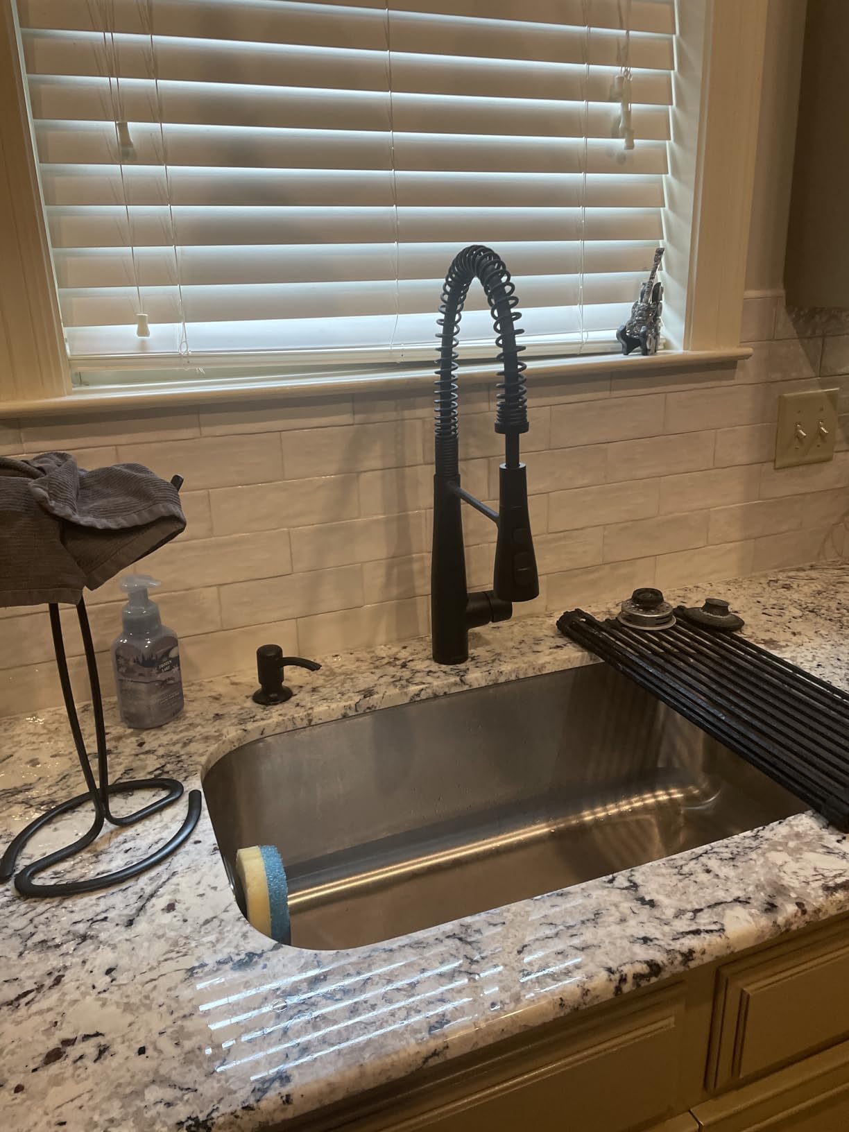 KOHLER K-R22745-SD-VS Semi-Professional Kitchen Sink Faucet with Soap Dispenser, Vibrant Stainless customer photo 2