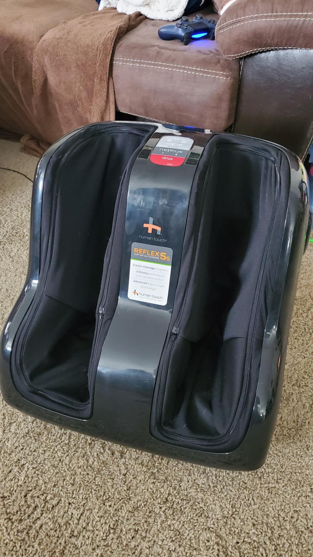 Human Touch Reflex5s Foot & Calf Massager Plantar Fasciitis - HSA Approved | Shiatsu Neuropathy Treatment compression edema pain relief feet aches swell calf machine electric masajeador de pies customer photo 1