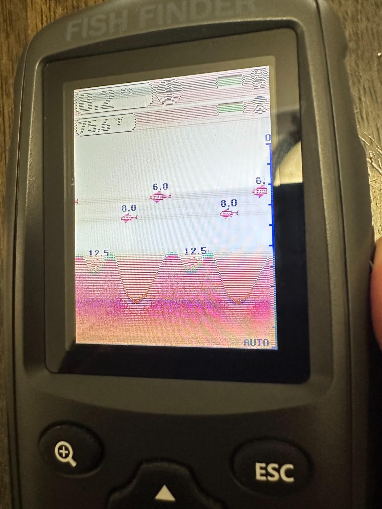 Portable Rechargeable Fish Finder Wireless Sonar Sensor Fishfinder Depth Locator with Fish Size, Bottom Contour, Color LCD Display customer photo 1