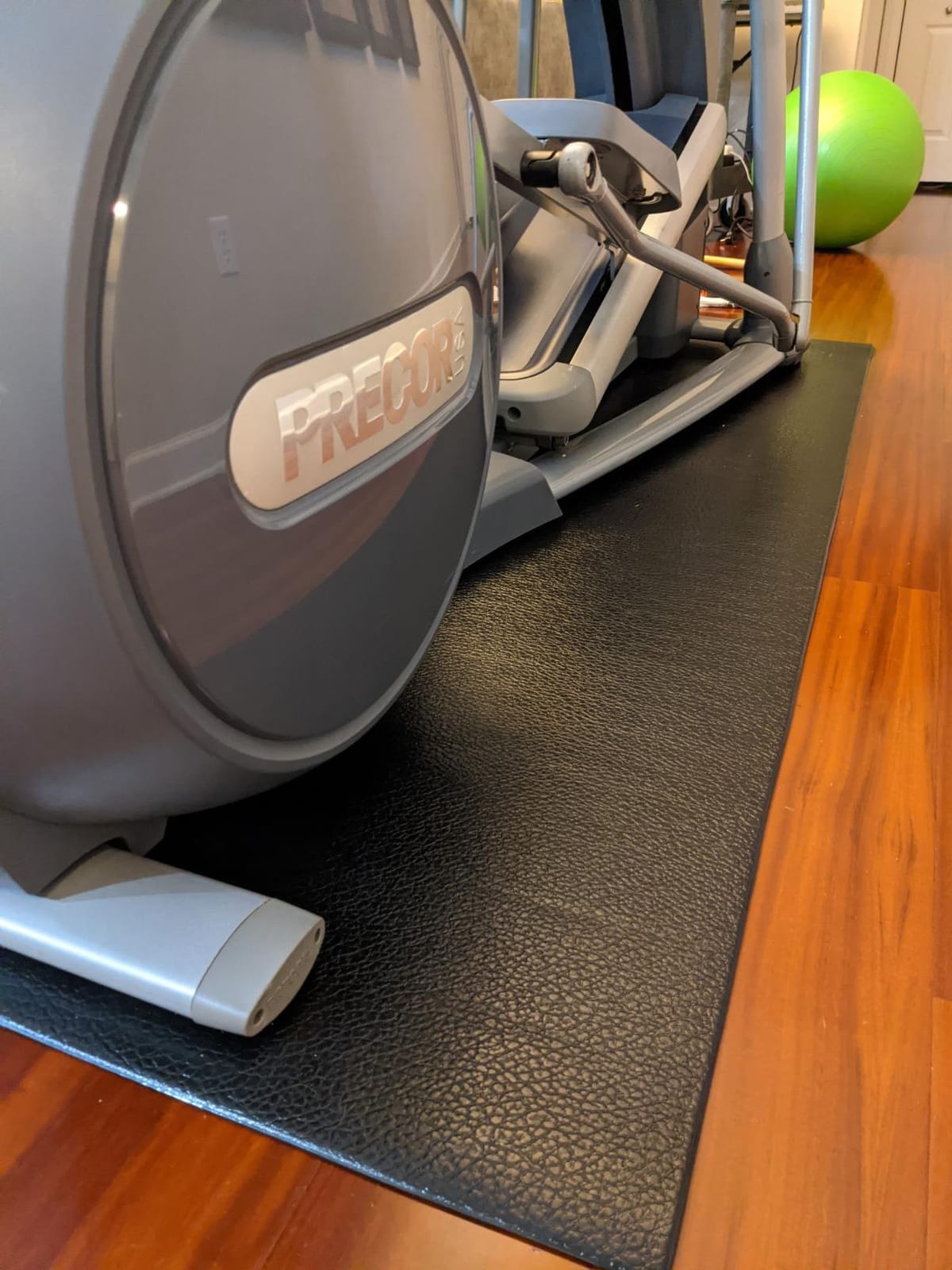 Floor Mat - Heavy Duty, Thick 6mm PVC, Nonslip, Textured Fitness Equipment Floor Protector for Treadmill or Bike customer photo 2