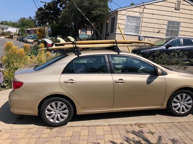 WOOWAVE Kayak Roof Rack Pads Universal Car Roof Rack Soft | Premium Surf Crossbars Cross Bars Surfboard SUP Paddleboard with 2 Waterproof Tie Down Straps and Portable Storage Bag customer photo 1