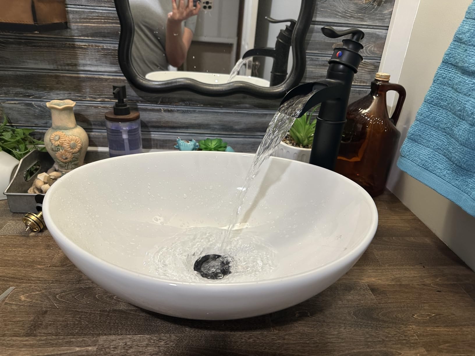 KES Bathroom Vessel Sink, 16