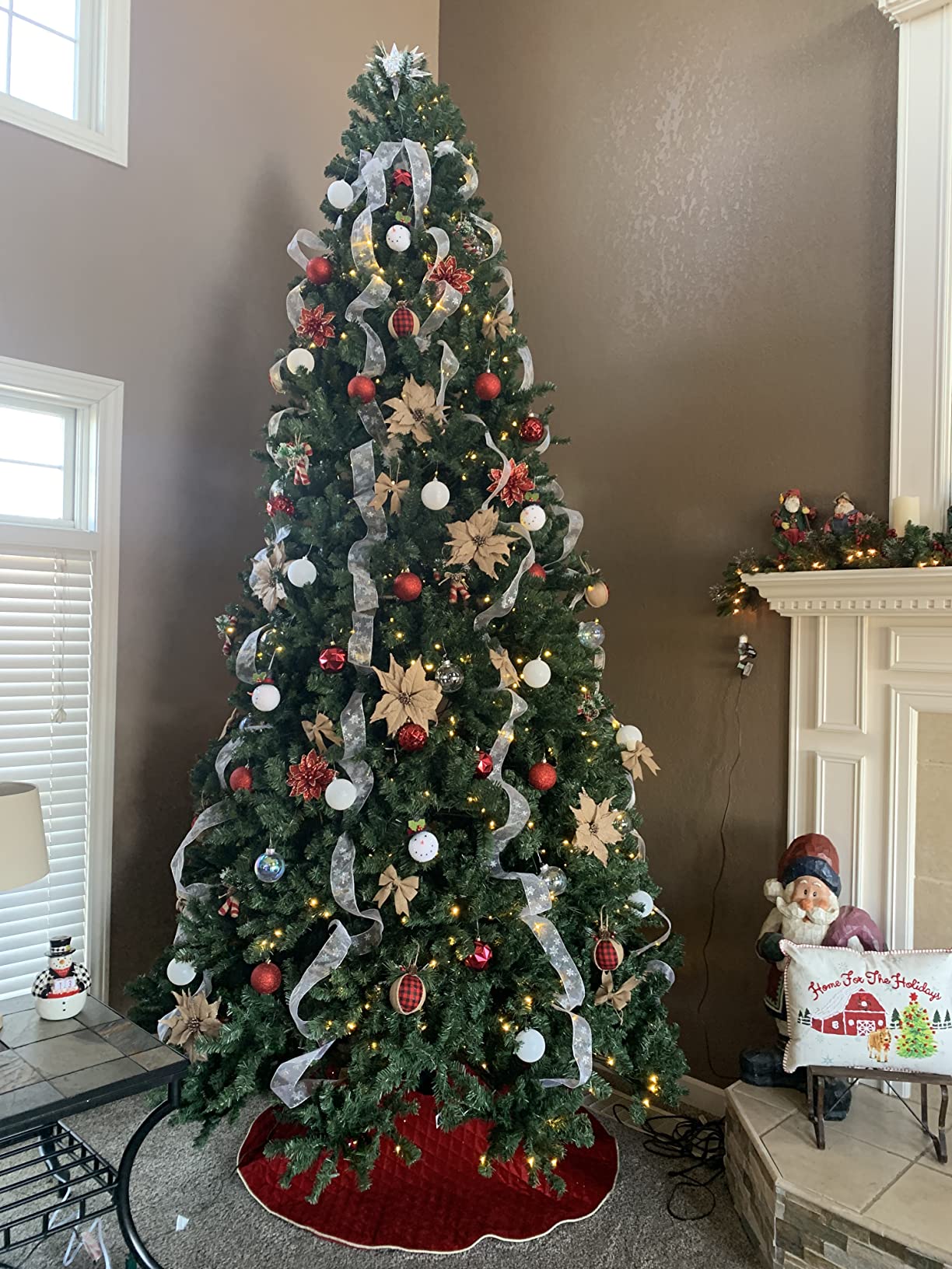 Best Choice Products 12ft Pre-Lit Instant Setup No Fluff Hinged Artificial Spruce Christmas Tree w/ 1,250 LED Lights, 4,693 Memory Steel Tips, Metal Stand customer photo 1