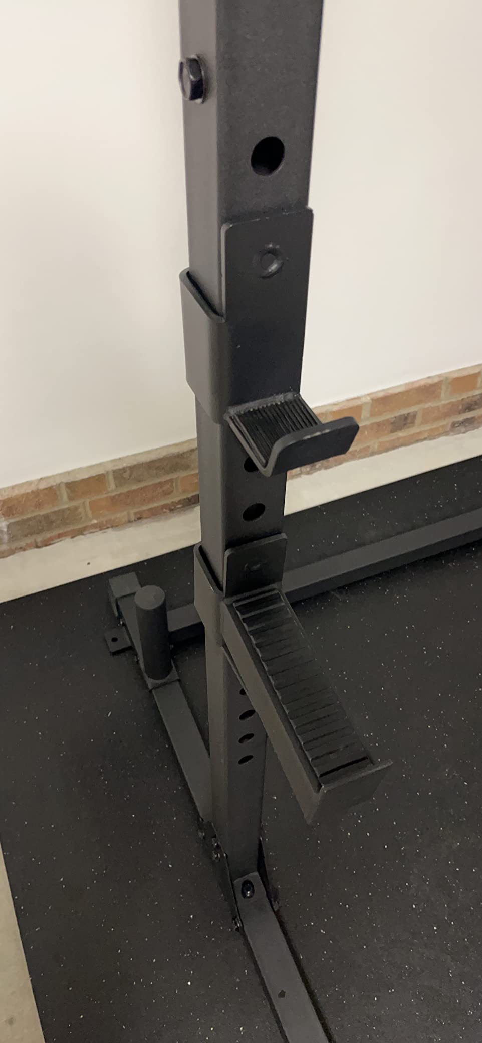 800LB Capacity Squat Rack with Pull Up Bar, Adjustable Power Cage, Home Gym customer photo 2