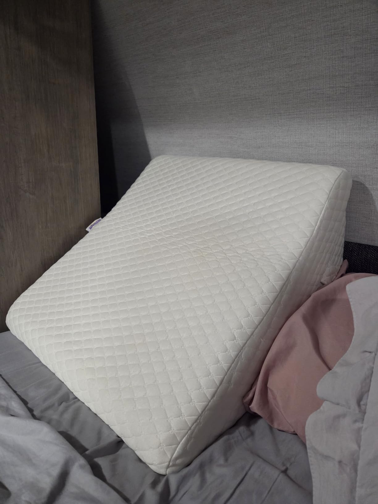 Wedge Pillow for Sleep Apnea, 12 Inch Adjustable Height Bed Wedge Pillow for Chronic Pain, Handicapped Individuals, and Long Term Care and Positioning customer photo 2
