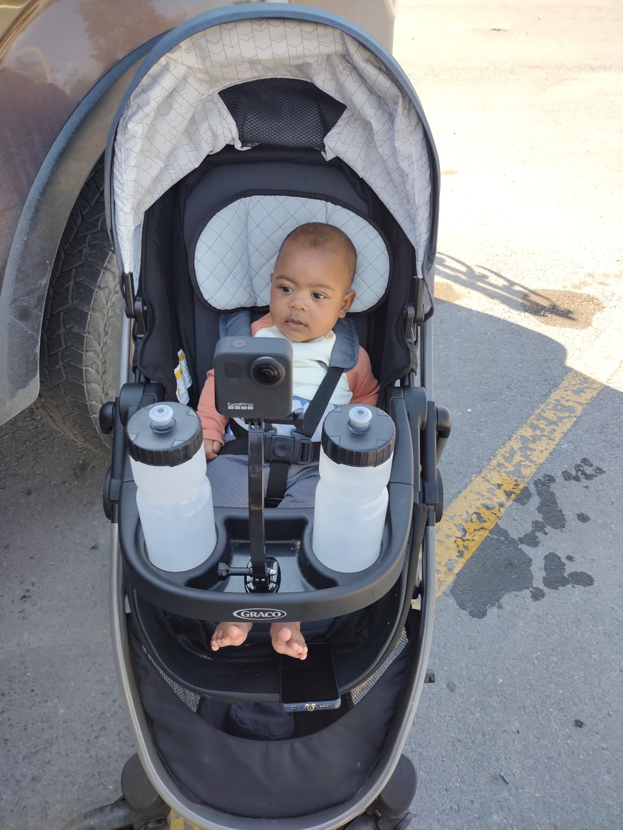 Graco Modes Pramette Travel System, Car Seat and Stroller Combo, Includes SnugRide LX Infant Car Seat and Baby Stroller, 3 Modes: Car Seat Carrier, Pramette, Toddler Stroller, Ellington customer photo 1