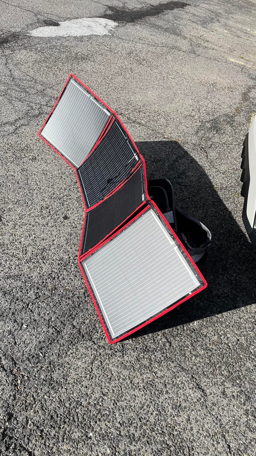 DOKIO 150W Portable Foldable Solar Panel Kit with Charge Controller | Folds to 21 x 20 in and weighs 7.3 lb; USB ports; for 12V batteries, power stations, RVs, camping, and emergencies customer photo 1