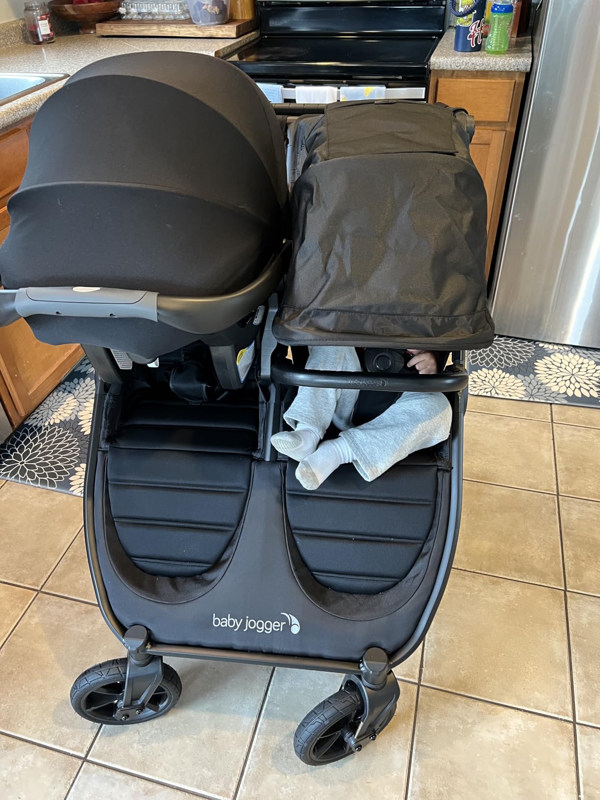 Baby Jogger City Mini GT2 All-Terrain Side by Side Double Stroller, Twin Stroller for Newborns and Toddlers, Jet Black customer photo 2
