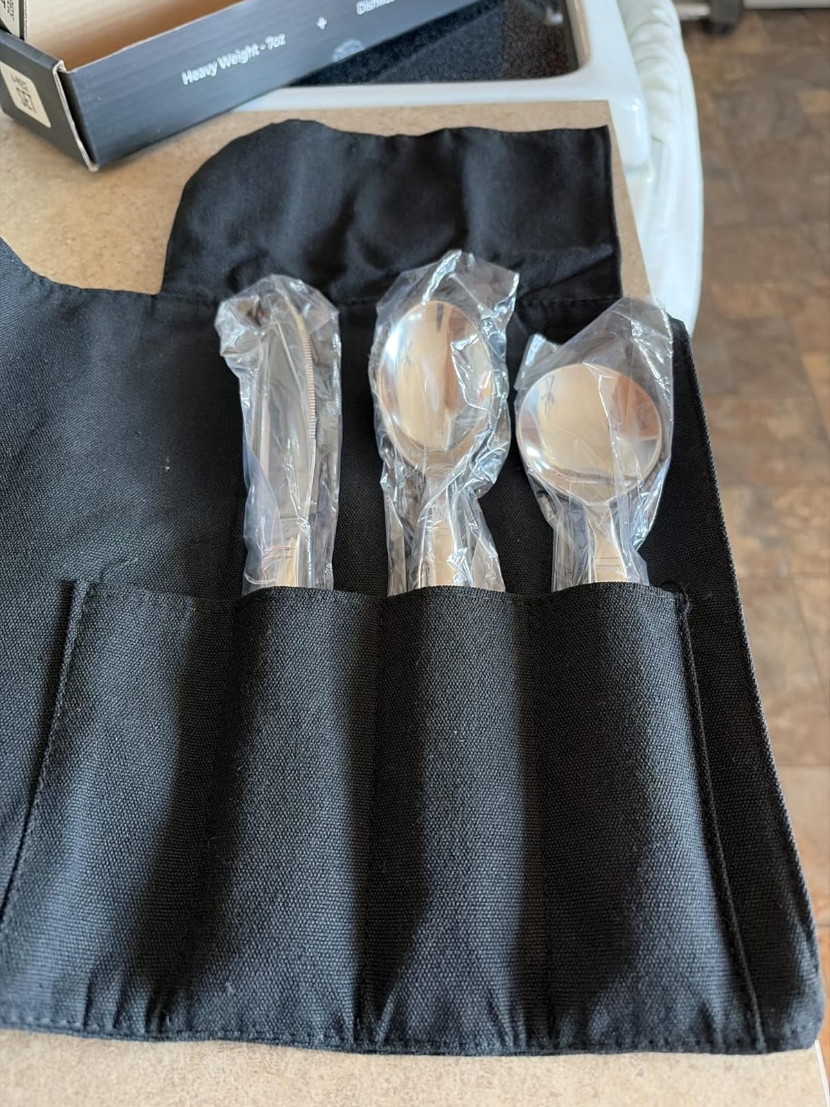Weighted Utensils for Tremors and Parkinsons, Heavy Weight Stainless Steel Silverware Set, Adaptive Eating Flatware Helps Hand Tremors, Parkinsons Aids for Living, Arthritis - Knife, Fork, Spoons, 7oz customer photo 1
