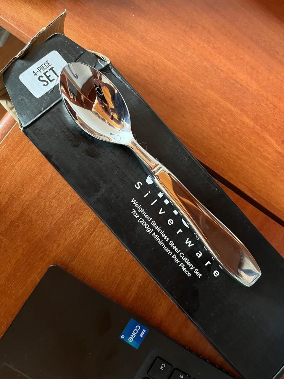 Weighted Utensils for Tremors and Parkinsons, Heavy Weight Stainless Steel Silverware Set, Adaptive Eating Flatware Helps Hand Tremors, Parkinsons Aids for Living, Arthritis - Knife, Fork, Spoons, 7oz customer photo 2
