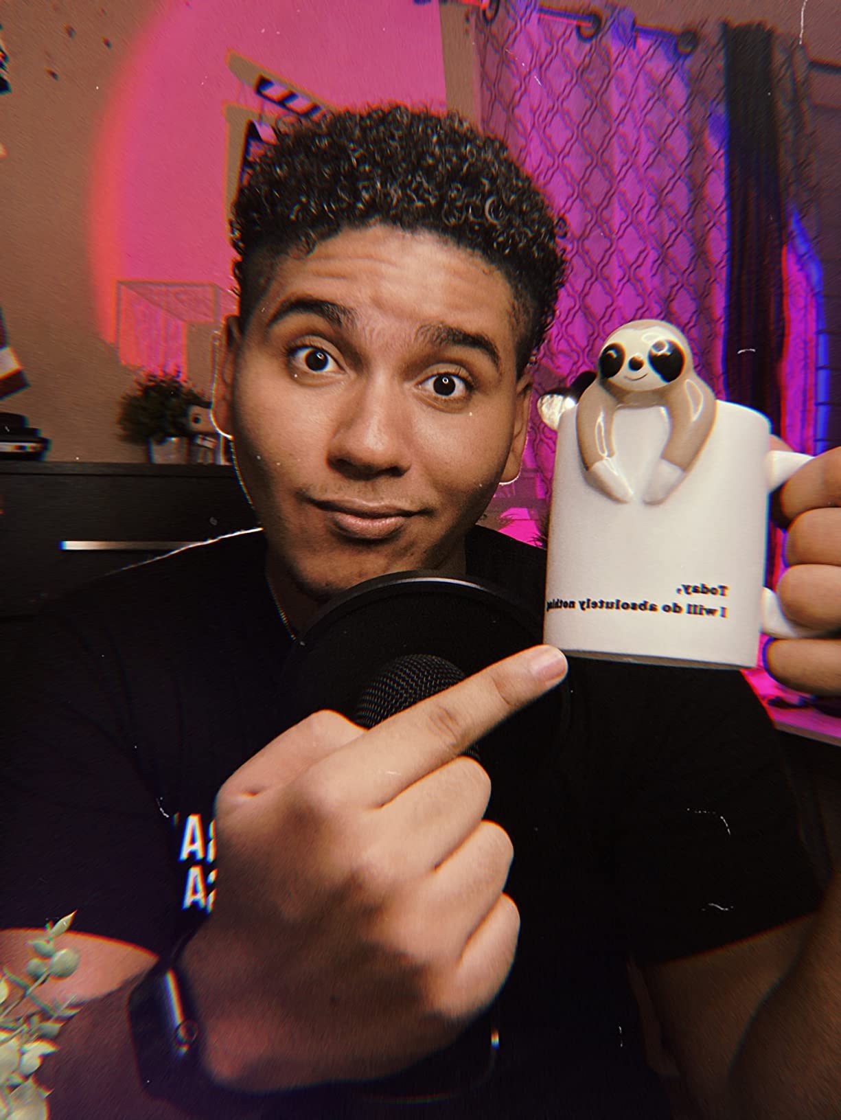 Decodyne Funny Sloth Coffee Mug - Cute Sloth Gifts For Coworkers Women & Men - White Elephant Gifts for Adults, Funny Office Present customer photo 1