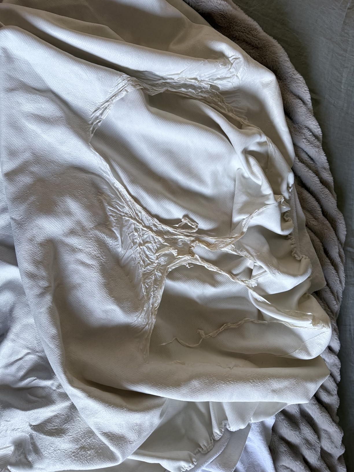 Casper Sleep Waterproof Mattress Protector, Queen, White customer photo 1