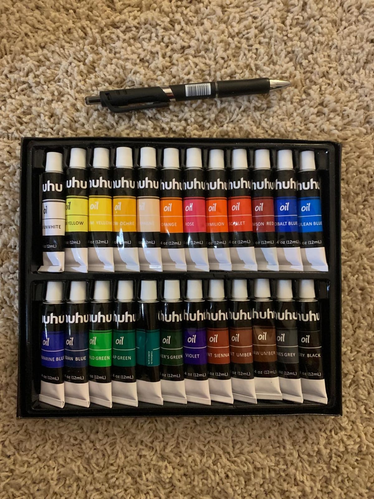 Ohuhu 36 Oil-Based Colors Oil Paint Set, 12ml/0.42oz x 36 Tubes Non-Toxic customer photo 1