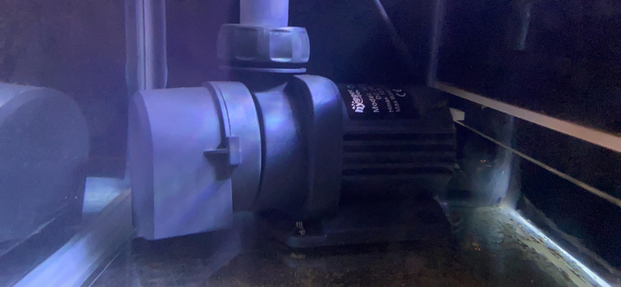 hygger 24V DC Water Pump Inline/Submersible Saltwater Aquarium Pump with LCD Display Controller 1350 GPH Return Pump for Coral Reef Tank Sump customer photo 2