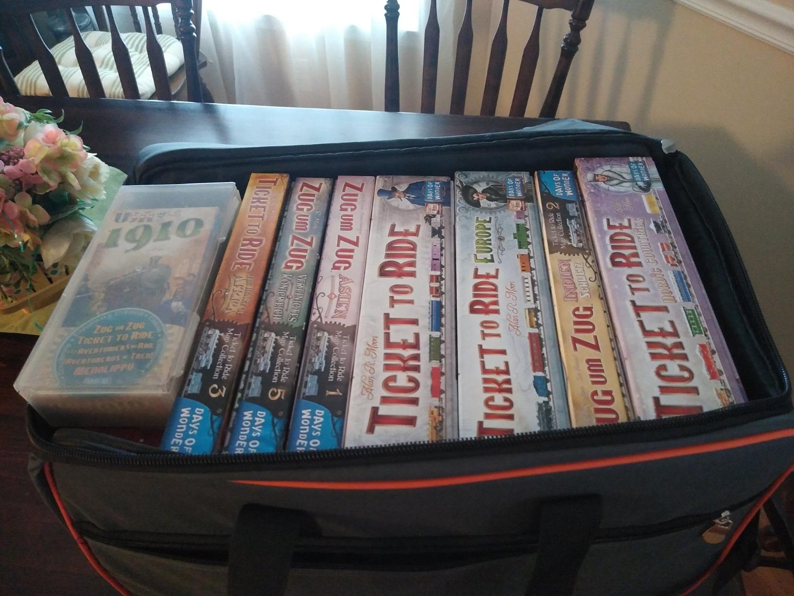 Allplay Game Haul Board Game Bag, Heavy-Duty Carry Case with Shoulder Strap | Padded Travel Bag for Board Games & Tabletop Storage | Water-Resistant customer photo 2