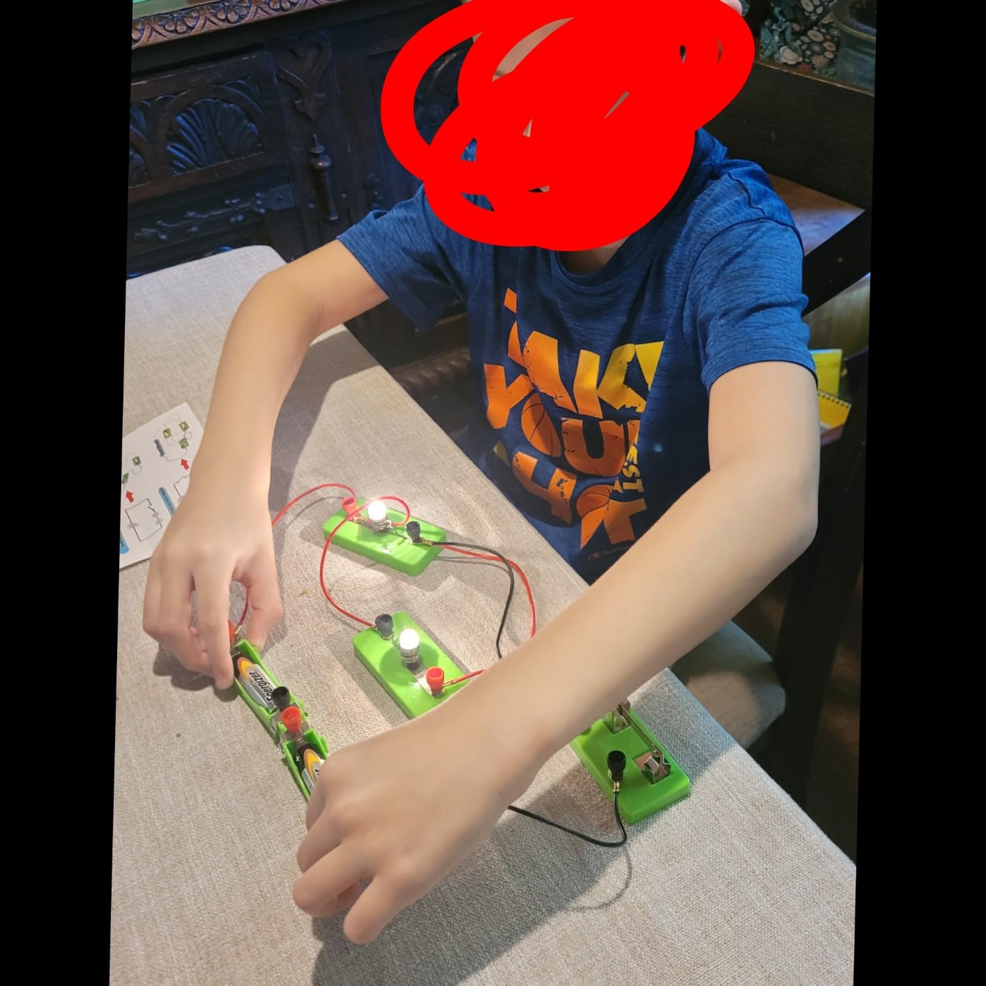 EUDAX Physics Science Lab Learning Circuit kit, Electricity Experiment Set, Building Circuits for Student Junior Senior High School Students (Basic kit) customer photo 1