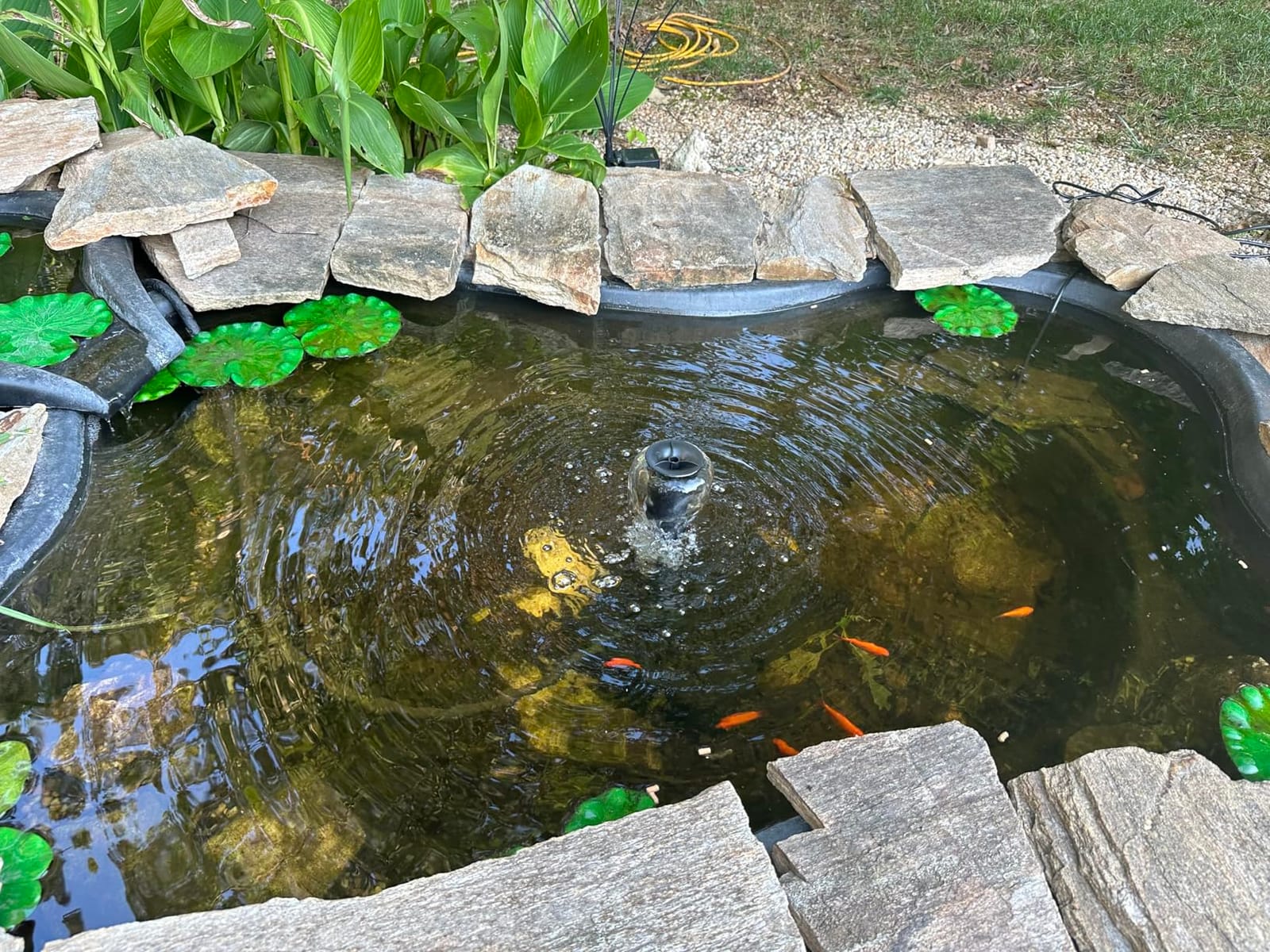 VIVOHOME 530GPH 42W All-in-One Pond Filter Pump Fountain System Kits | Multi-Stage Filtration, 33ft Power Cord, Waterfalls, Outdoor Water Features, Ponds Up to 920gallons customer photo 2
