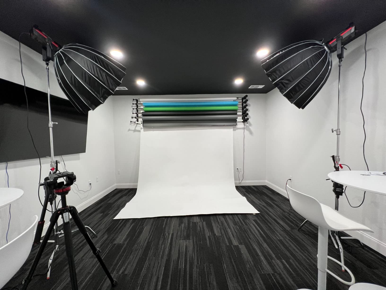 6 Roller Motorized Electric Wall Ceiling Mount Background Support System with Remote customer photo 1