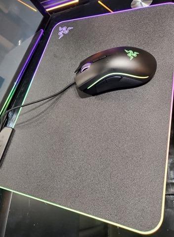 Razer Firefly Hard V2 RGB Gaming Mousepad, Customizable Chroma Lighting - Built-In Cable Management, Balanced Control and Speed, Non-Slip Rubber Base customer photo 1