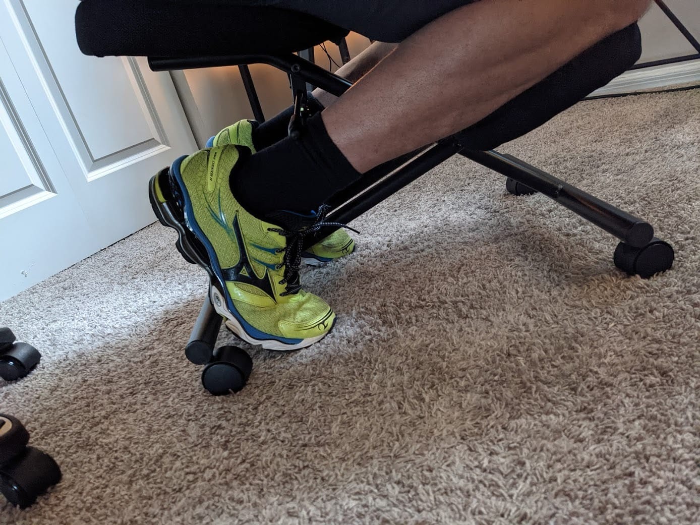 ProErgo Pneumatic Ergonomic Kneeling Chair | Fully Adjustable Mobile Office Seating | Improve Posture to Relieve Neck & Back Pain | Easy Assembly | Use in Home, Office & Classroom customer photo 1