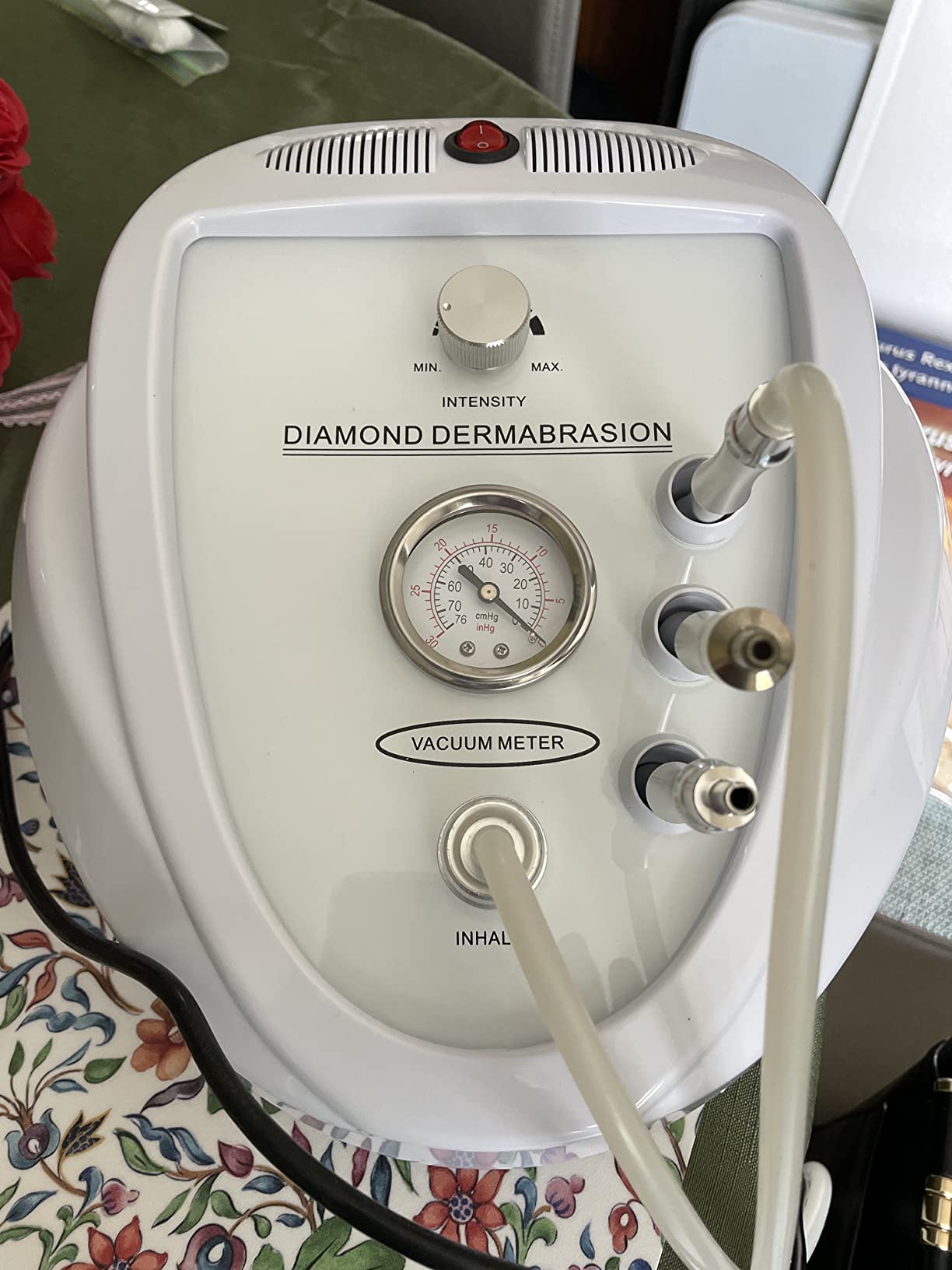 Upgraded 2 IN1 Diamond Microdermabrasion Machine, Beauty Star Professional Diamond Dermabrasion Facial Devices System at Home, Face Pore Cleansing Tool(65-68cmHg Vcuum Suction) customer photo 1
