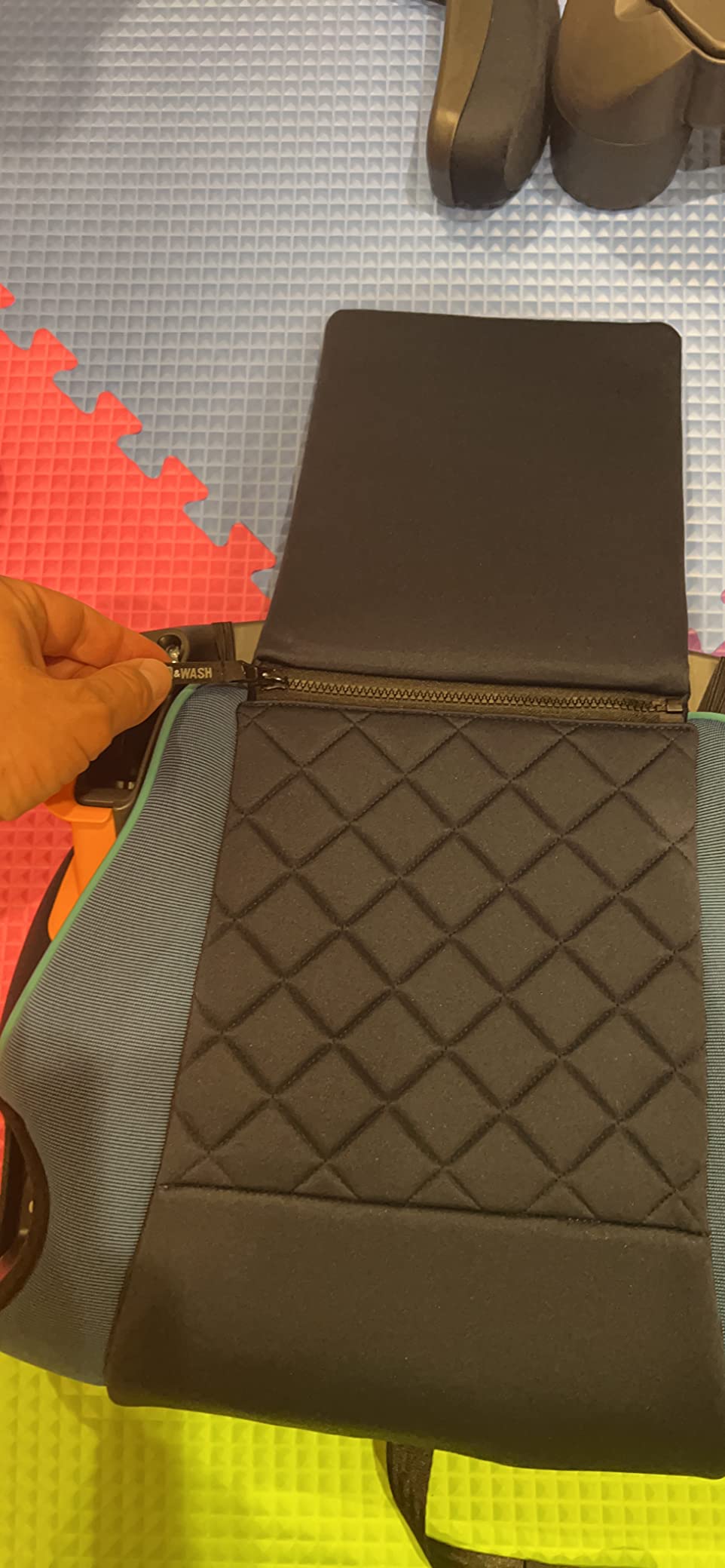 Chicco KidFit Zip Plus 2-in-1 Belt-Positioning Booster Car Seat, Backless | Seascape/Blue, high back and backless booster seat, ages 4+, 40-100 lbs, DuoGuard protection, LATCH connectors customer photo 1