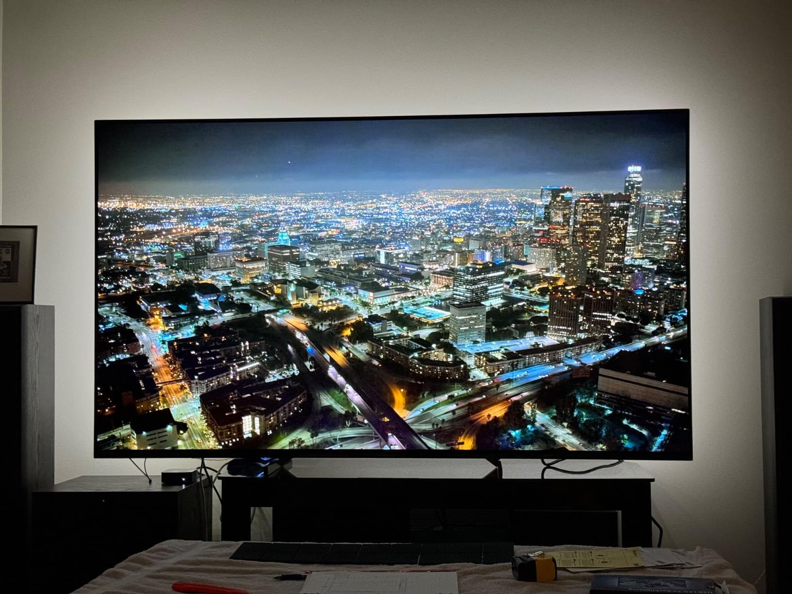 HAMLITE USB TV Bias Lighting 6500K True White for 50-55inch TV, 11.5ft LED Lighting fixtures for Indoor and Outdoor Lighting Applications Covers 4 Sides of 50-55 Inch TV, TV Light with RF Remote customer photo 1