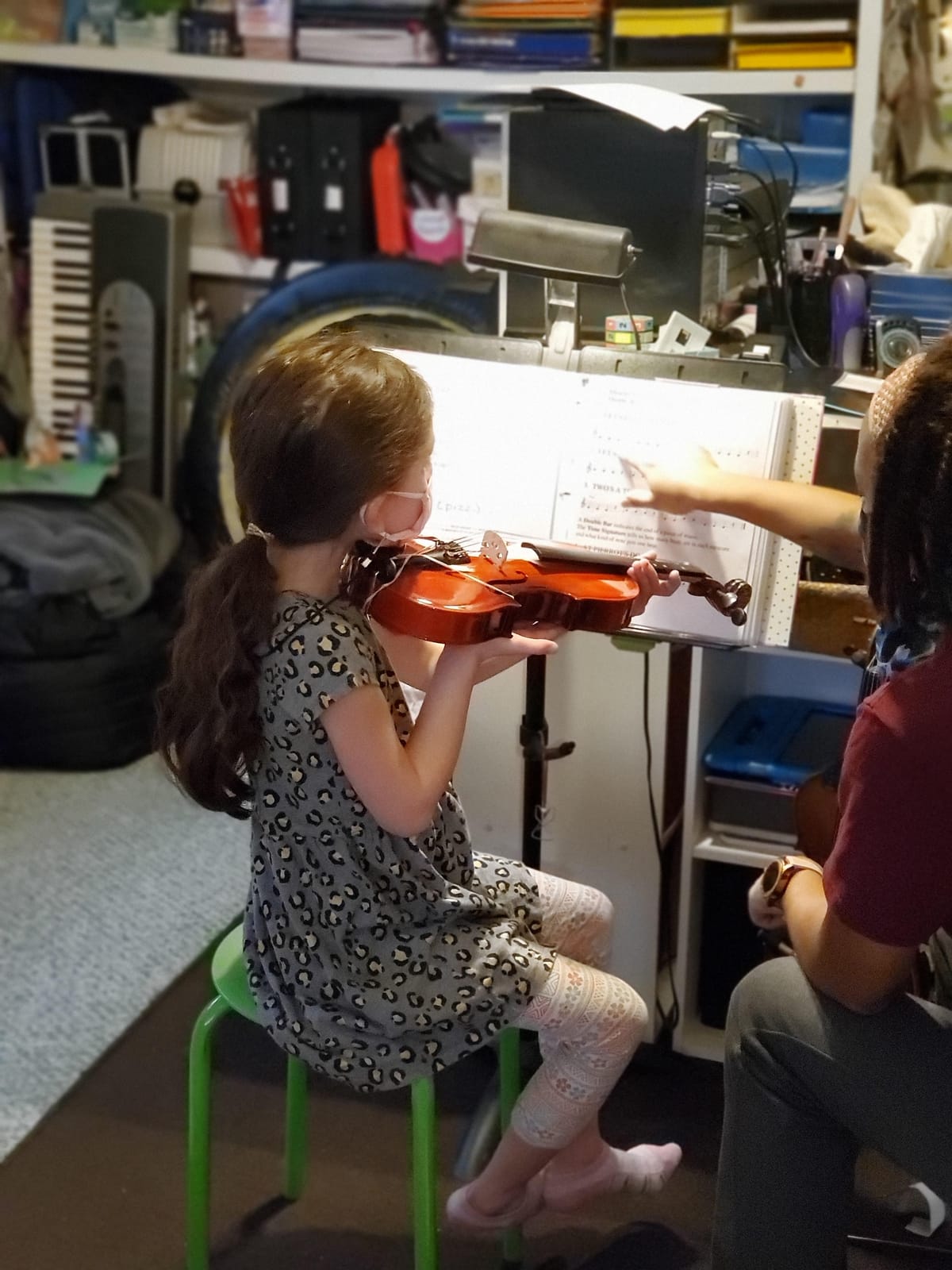 Eastar 3/4 Violin for Beginners, Violins Kit for Student, Fiddle with Hard Case, Rosin, Shoulder Rest, Bow, and Extra Strings (Imprinted Finger Guide on Fingerboard) customer photo 2