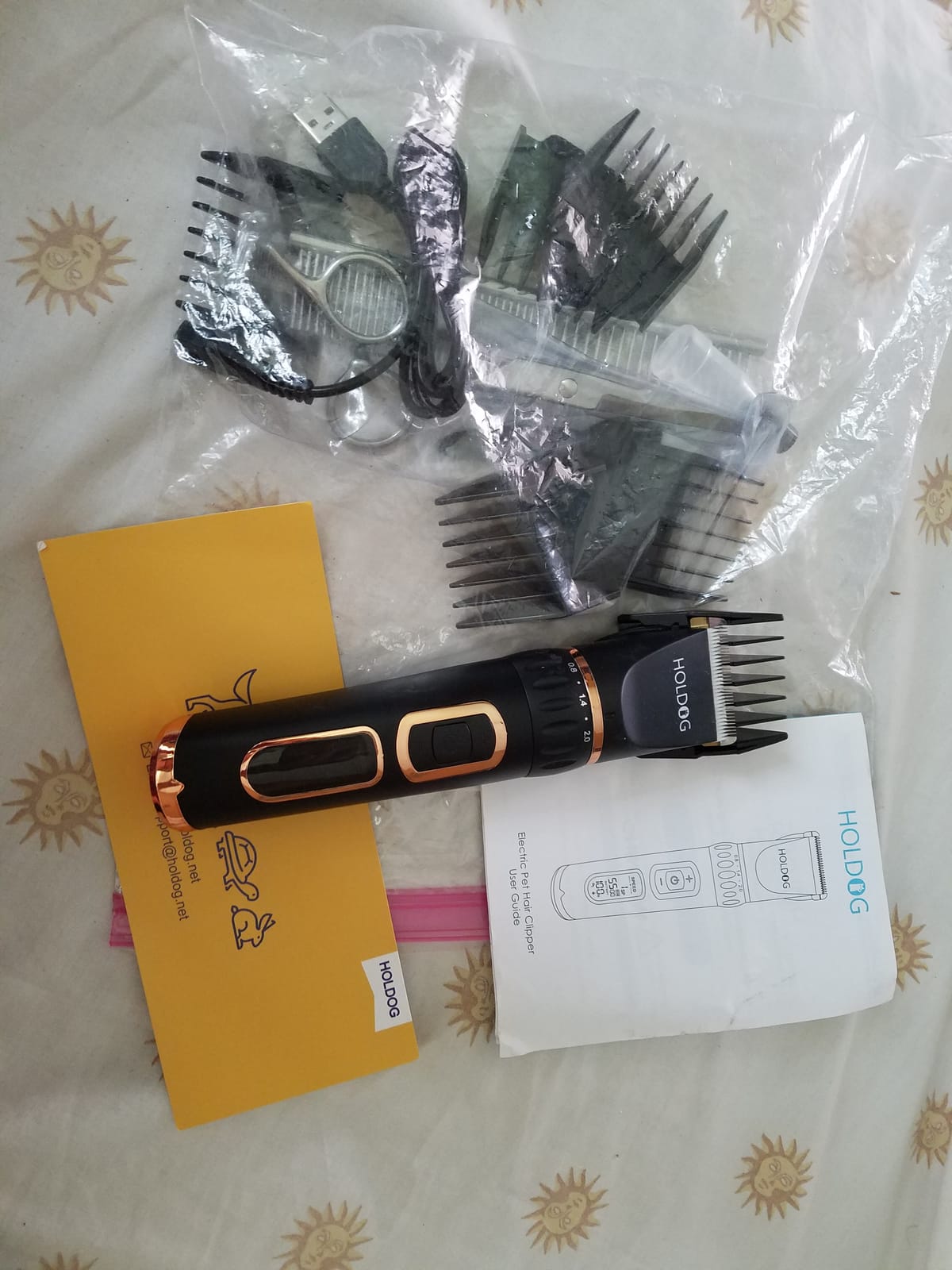 HOLDOG Dog Clippers Professional Heavy Duty Grooming Clipper 3-Speed Low Noise High Power Rechargeable Cordless Pet Tools for Small & Large Dogs Cats Pets with Thick Coats customer photo 1