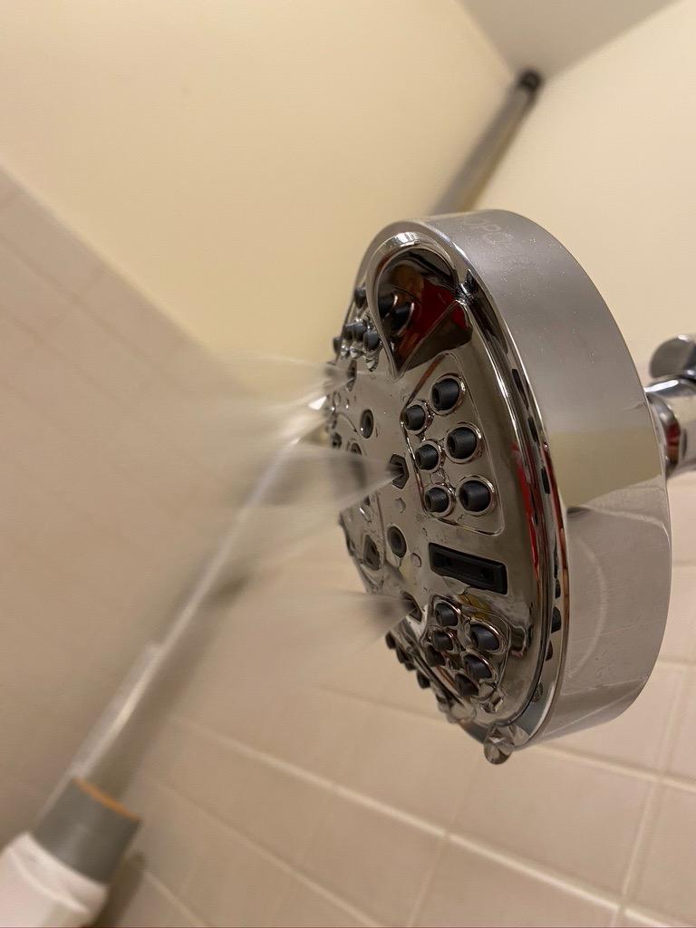 HOPOPRO Upgraded 9 Settings High Pressure Shower Head, NBC News Recommended Brand Fixed Showerhead Adjustable Bathroom Showerhead Multi-functional Rainfall Showerhead for Low Water Flow (Chrome) customer photo 1