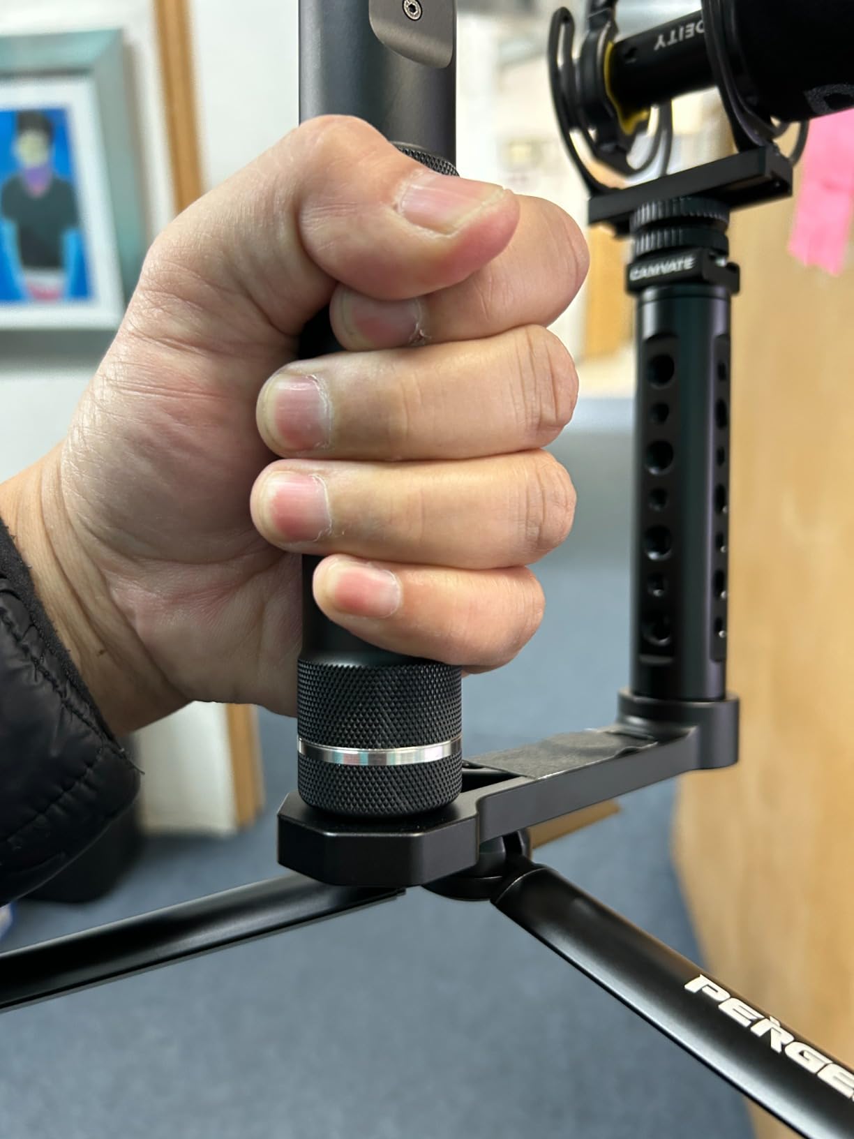 CAMVATE Universal L Bracket Handle for RoninS/Zhiyun Crane Handheld Gimbal customer photo 2