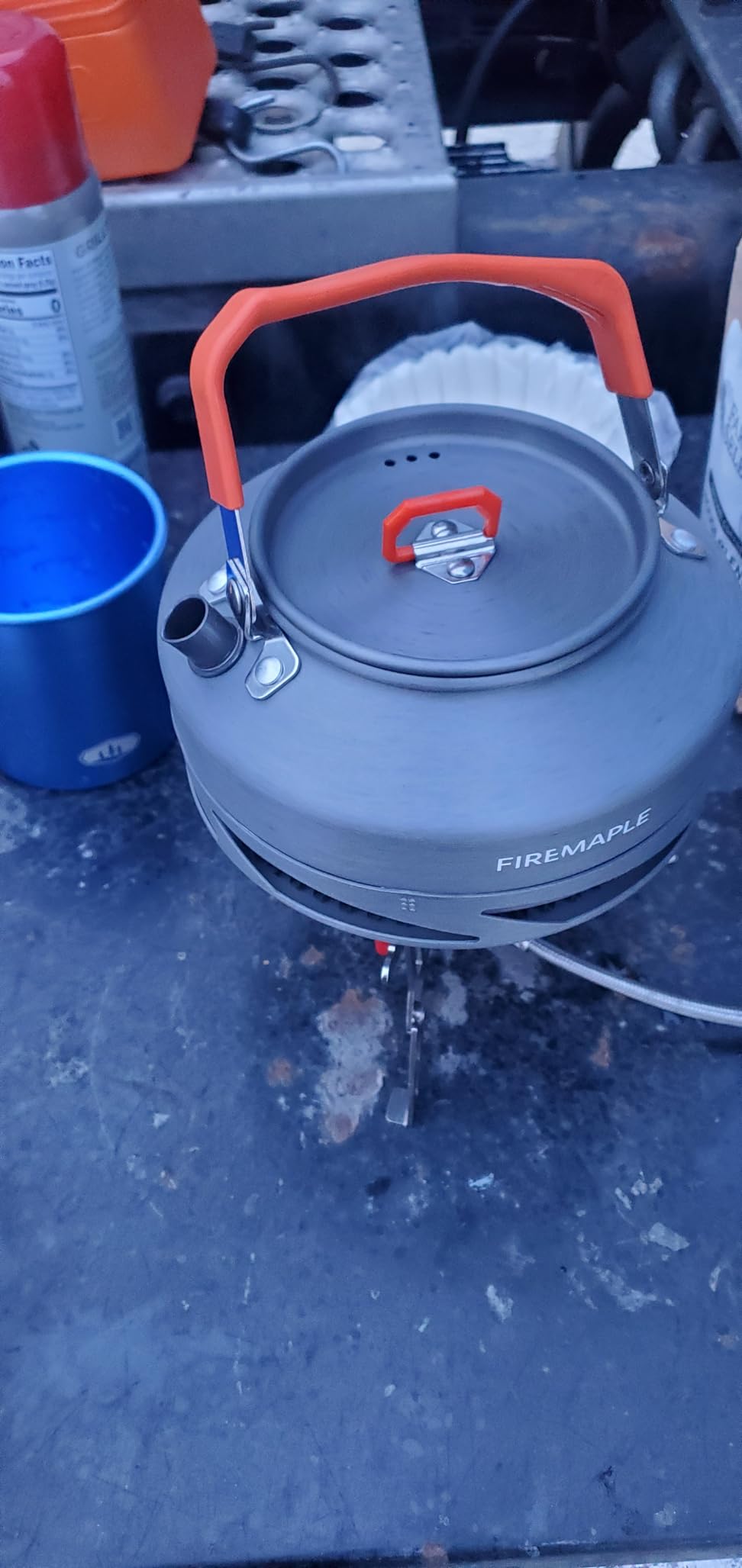 Odoland 3500W/6800W Windproof Camp Stove Camping Gas Stove with Fuel Canister Adapter, Piezo Ignition, Carry Case, Portable Collapsible Stove Burner for Outdoor Backpacking Hiking customer photo 2