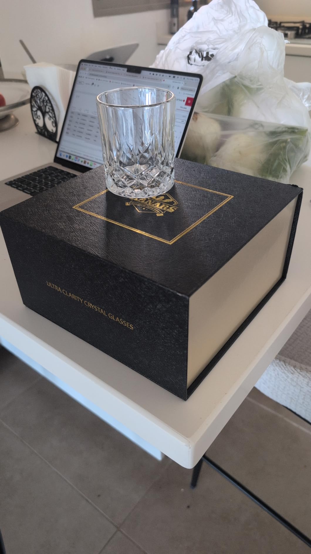 KANARS Whiskey Glasses Set of 6 with Elegant Gift Box for Liquor Scotch Rum | 10 Oz Premium Old Fashioned Crystal Glass Tumbler Bourbon Gifts for Birthday Thanksgiving Christmas Housewarming customer photo 2
