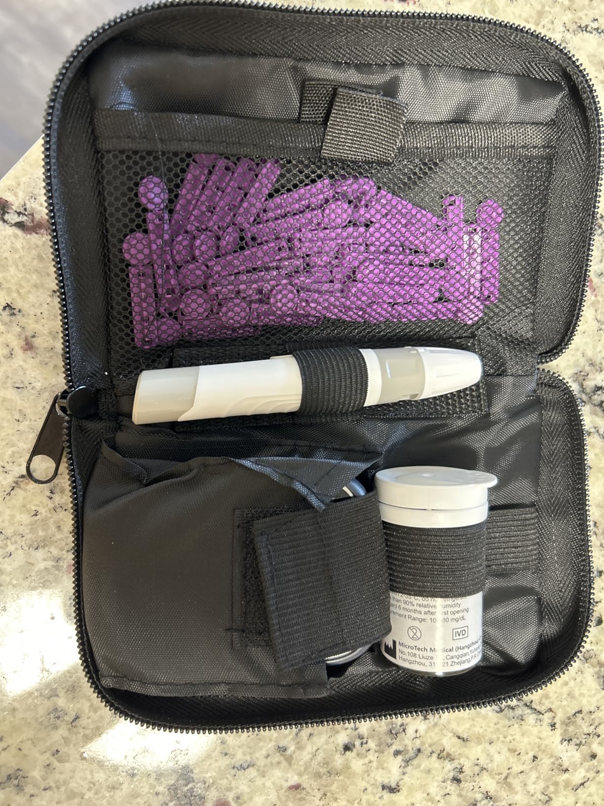 CareSens N Blood Glucose Monitor Kit with 100 Blood Sugar Test Strips, 100 Lancets, 1 Blood Glucose Meter, 1 Lancing Device, 1 Control Solution, Travel Case for Diabetes Testing for Personal Use customer photo 2