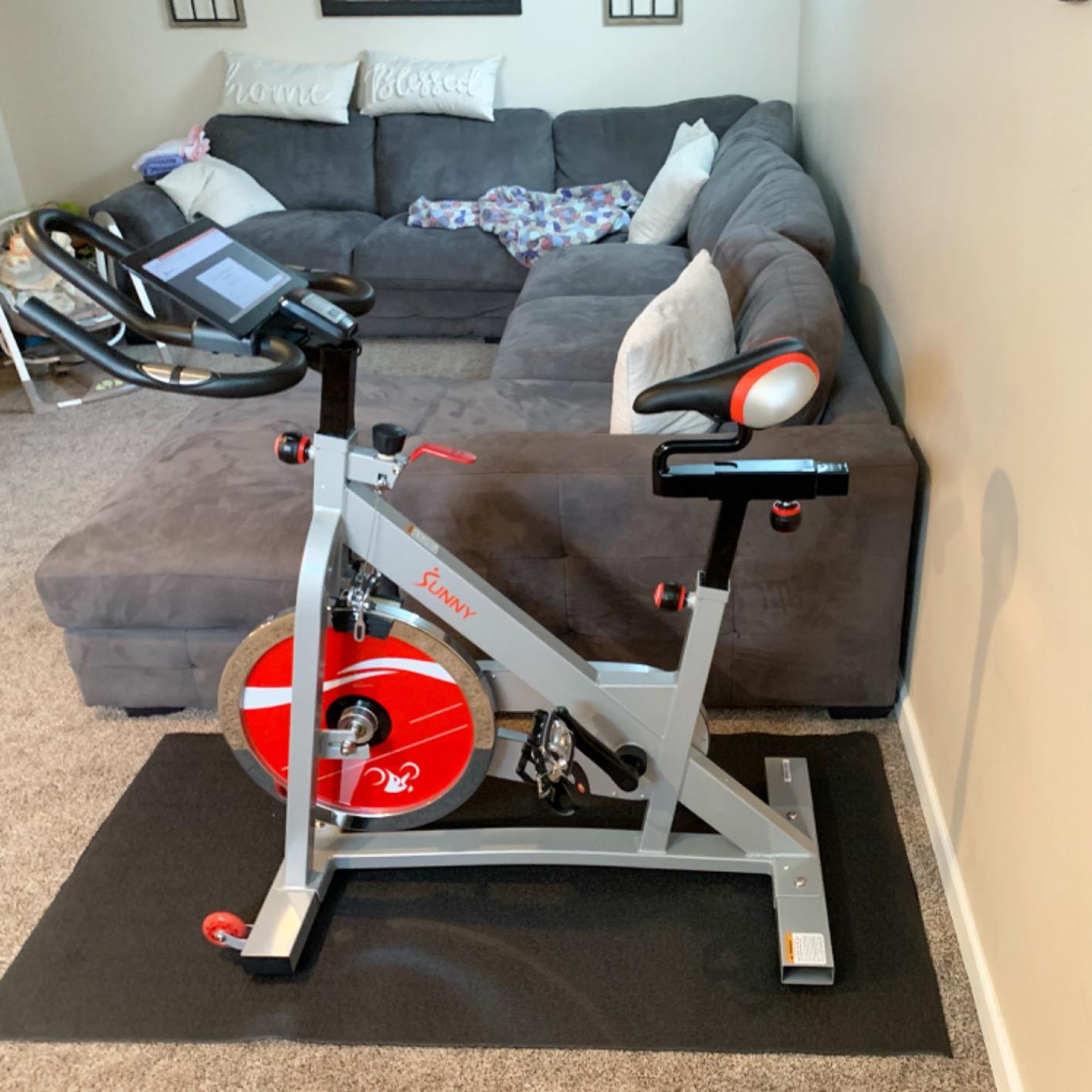 Sunny Health & Fitness Belt Drive Pro Indoor Cycling Bike customer photo 1