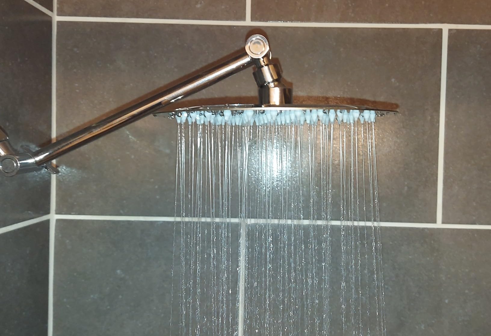 NearMoon Rain Shower Head, Ultra-Thin Design-Pressure Boosting, Awesome Some Experience, High Flow Stainless Steel Rainfall Head (8 Inch,Brushed Nickel) customer photo 1