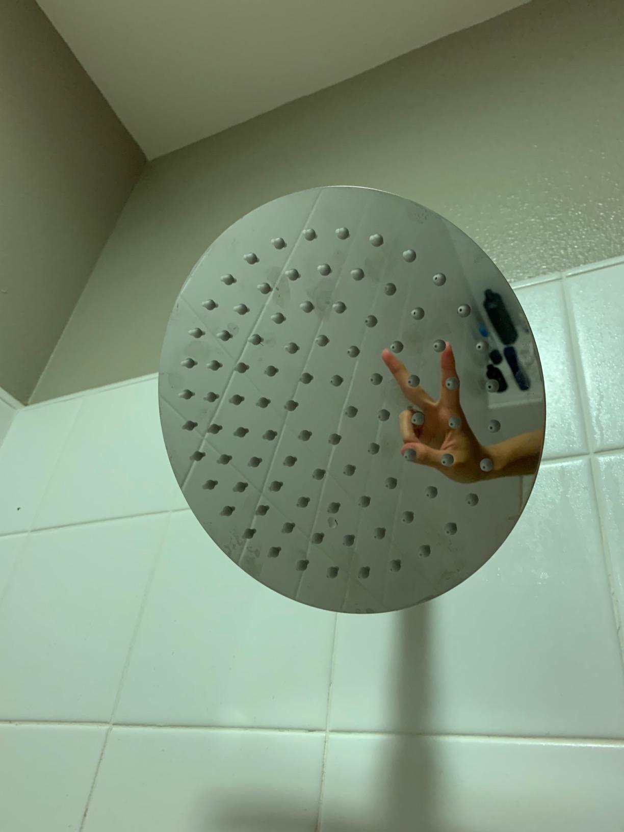 NearMoon Rain Shower Head, Ultra-Thin Design-Pressure Boosting, Awesome Some Experience, High Flow Stainless Steel Rainfall Head (8 Inch,Brushed Nickel) customer photo 2