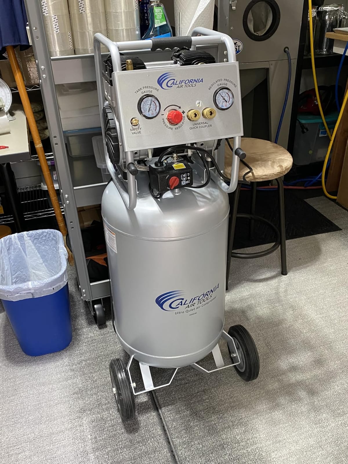 California Air Tools 20020AD 2.0 HP Ultra Quiet and Oil-Free Air Compressor with Wheels, 20 Gallon Tank Capacity, 70 dB Noise Level, Electric, Portable, with Automatic Drain Valve customer photo 1