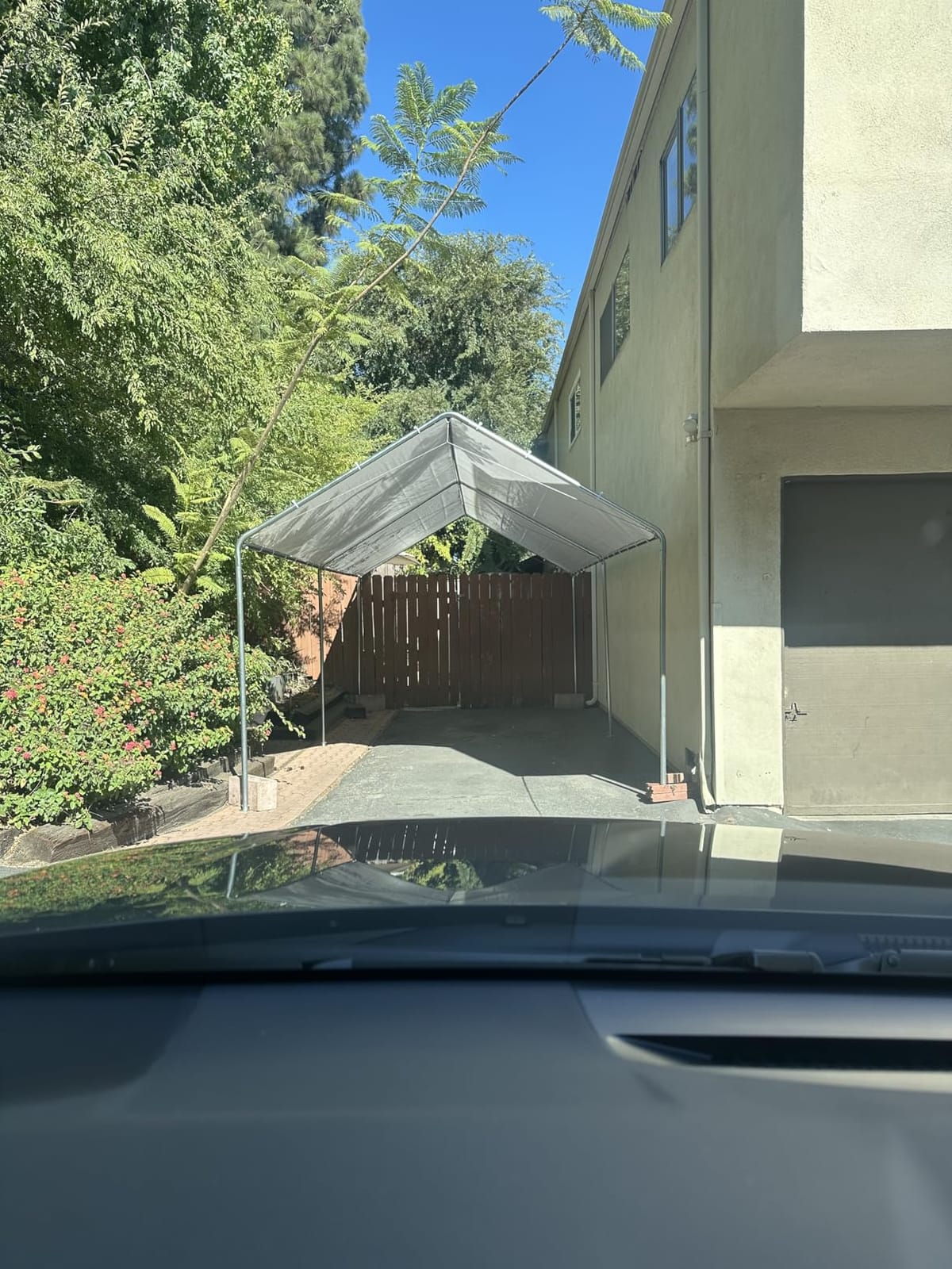 Outsunny 10'x20' Carport Outdoor Heavy Duty Party Tent Galvanized Car Canopy with Included Anchor Kit, 3 Reinforced Steel Cables, White customer photo 2