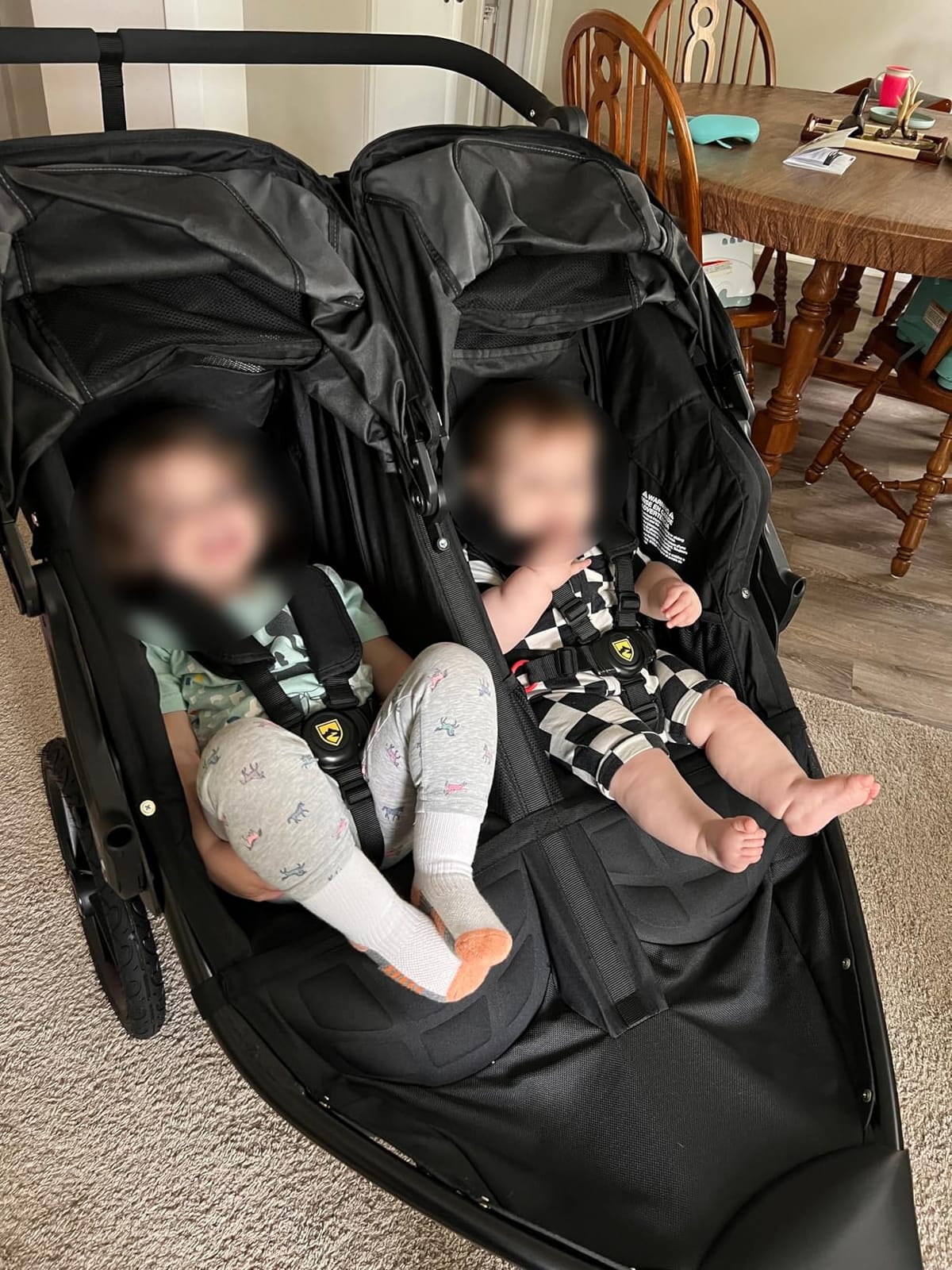 BOB Gear Revolution Flex 3.0 Duallie Jogging Stroller - Graphite Black | Versatile Double Jogger Stroller; All Terrain Stroller With Advanced Suspension & Air-Filled Tires; Car Seat Compatible customer photo 1