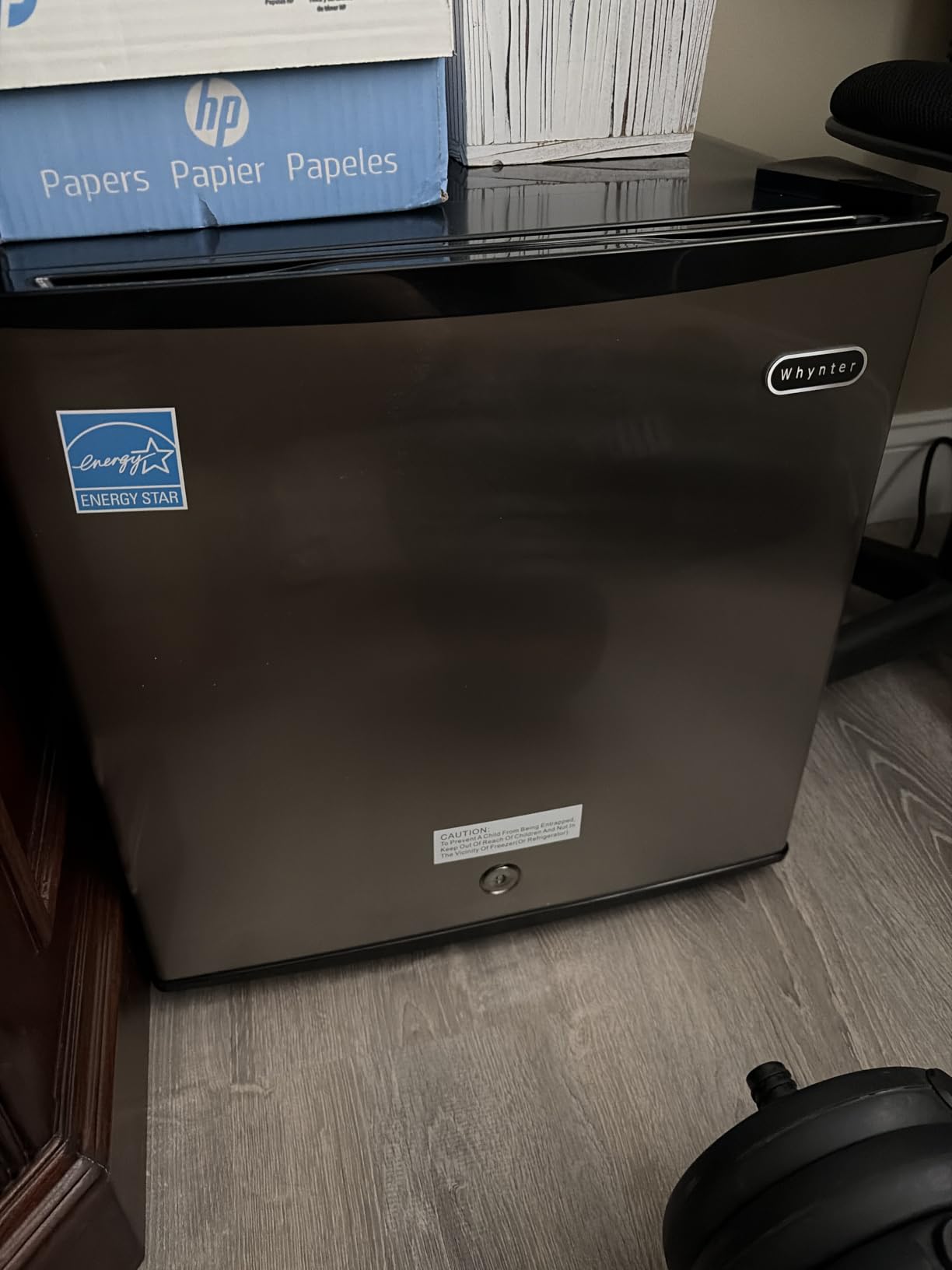 Whynter Upright Freezer/Fridge Convertible 3 Cu Ft Energy Star, CUF-301SS | Adjustable Thermostat and Security Lock, Energy Star Rated, Reversible Door, Adds Compact Frozen Storage at Home customer photo 2