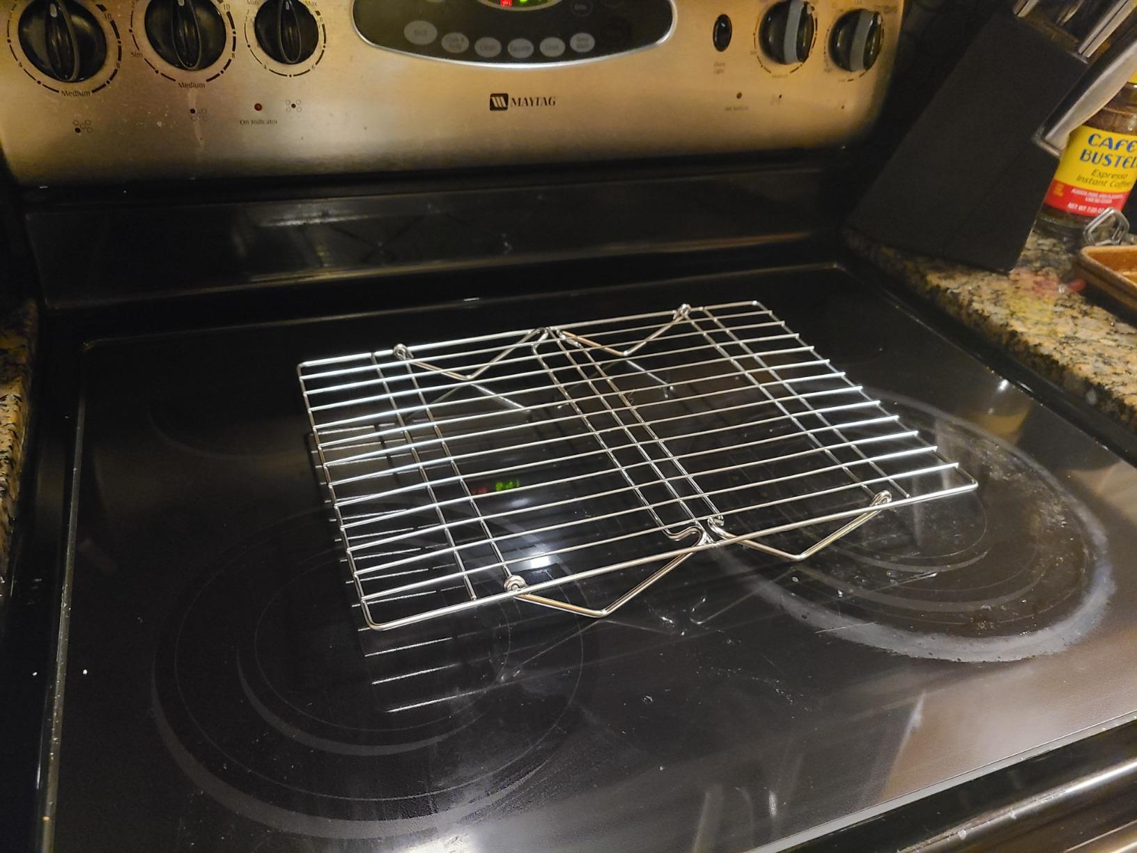 P&P CHEF 4-Tier Cooling Rack Set, Stainless Steel Stackable 15
