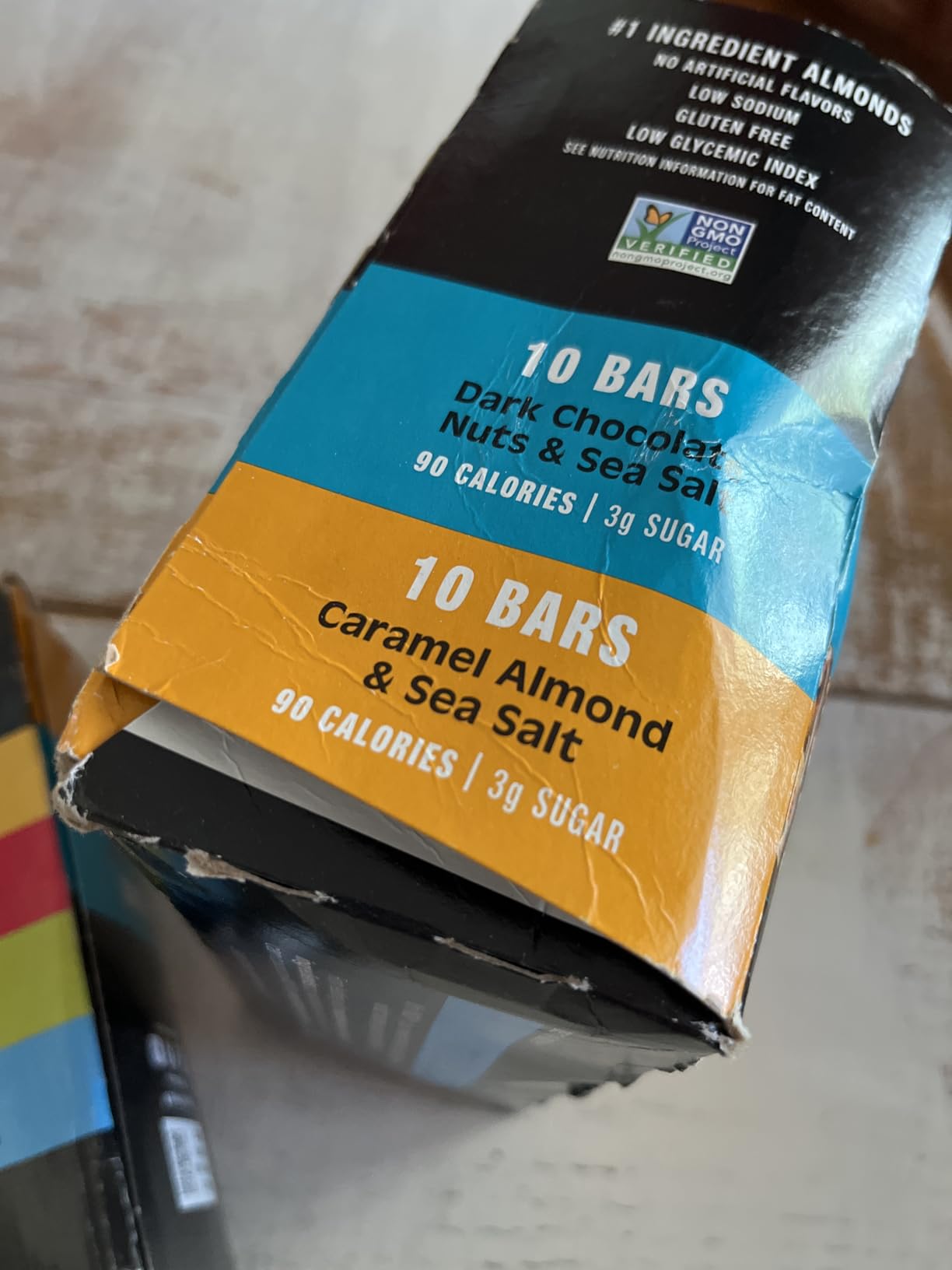 KIND Mini Snack Bars Variety Pack, Gluten Free, Low Sugar, Low Calorie Snacks, Dark Chocolate Nuts & Sea Salt, Caramel Almond & Sea Salt, 20 Count customer photo 1