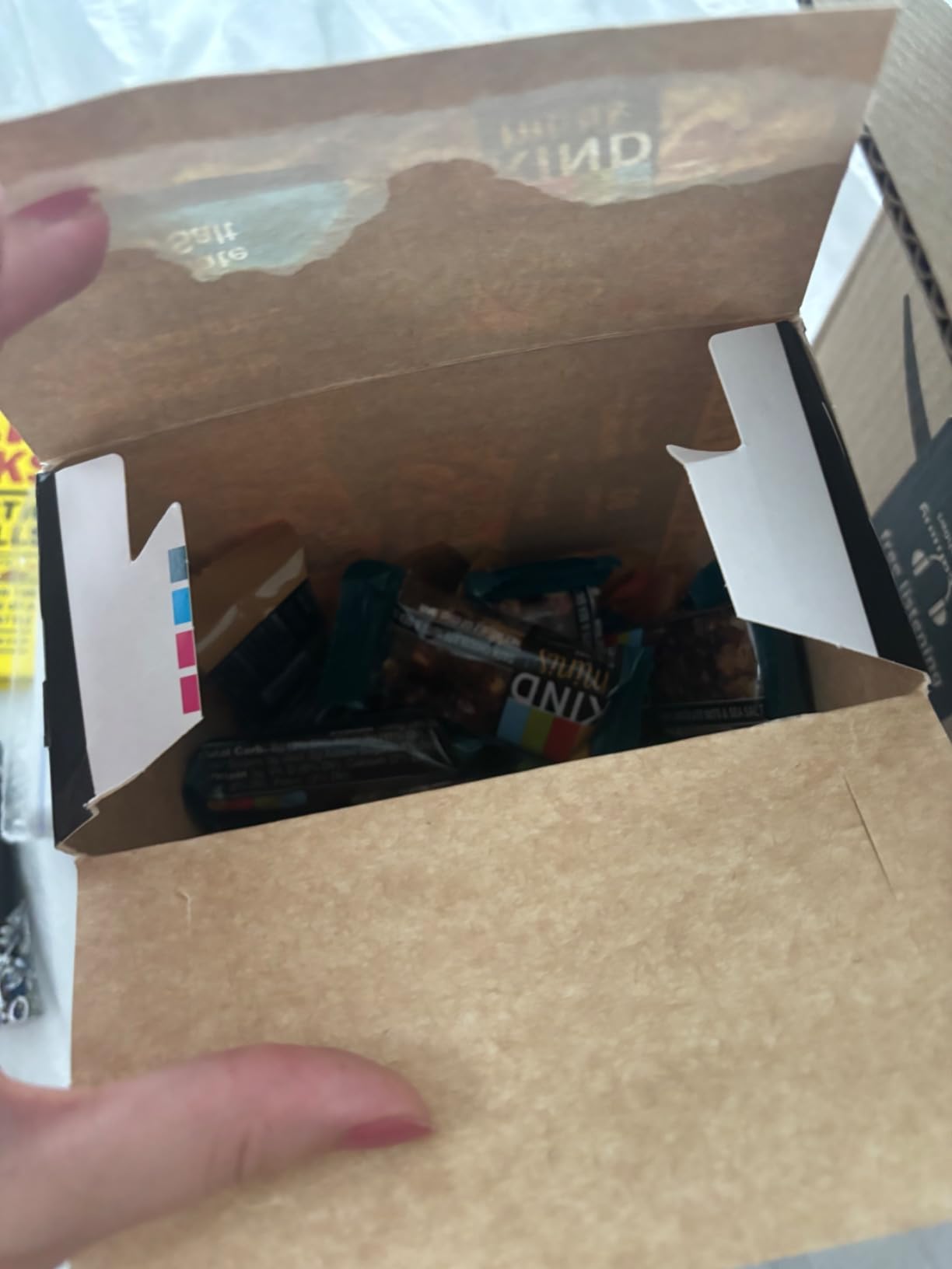 KIND Mini Snack Bars Variety Pack, Gluten Free, Low Sugar, Low Calorie Snacks, Dark Chocolate Nuts & Sea Salt, Caramel Almond & Sea Salt, 20 Count customer photo 2