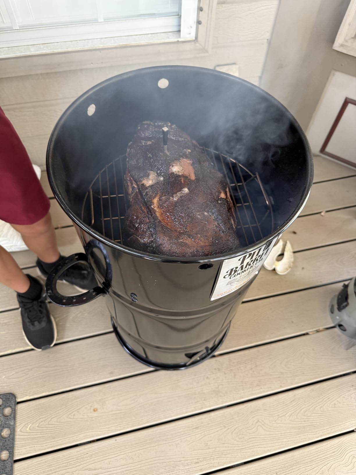 Pit Barrel Cooker Junior Premier Series 14 Inch Drum Smoker customer photo 1