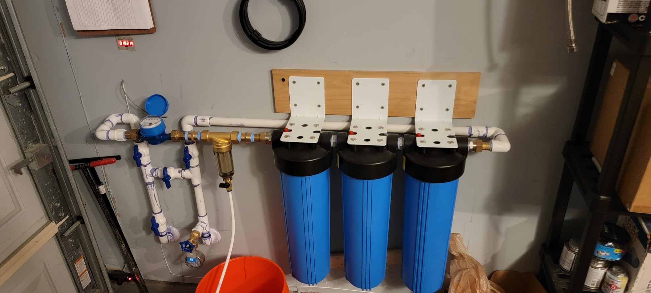 SimPure DB10P 10 inch x 4.5 inch Whole House Sediment Water Filter Housing - Universal Sediment & Carbon Filter Housing - 1 inch NPT Port with Pressure Release Button - Well and City Water Pre-Filter customer photo 2